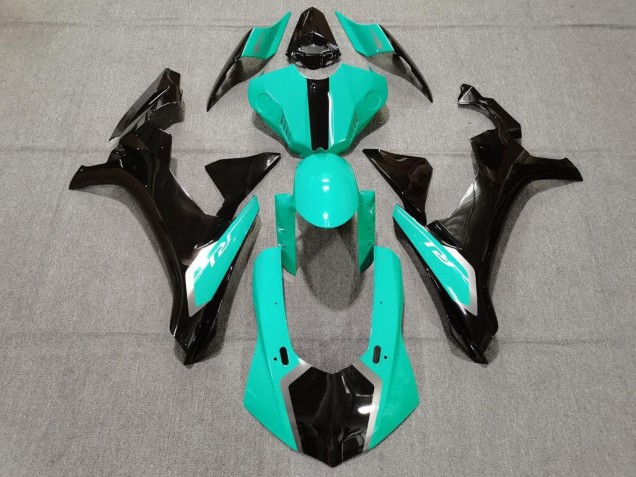 Online Azul Verdoso Negro Brillante Carenado Moto Yamaha YZF 1000 R1 2020-2025