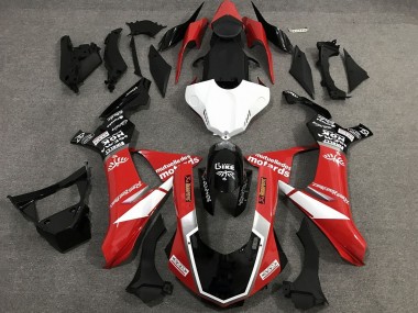 Online Rojo Blanco Negro Brillante Sam Carenado Moto Yamaha YZF 1000 R1 2020-2025