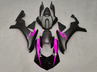 Online Negro Brillante Negro Mate Rosa Carenado Moto Yamaha YZF 1000 R1 2020-2025