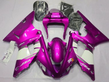 Online Raspberry Blanco Plata Carenado Moto Yamaha YZF 1000 R1 2000-2001