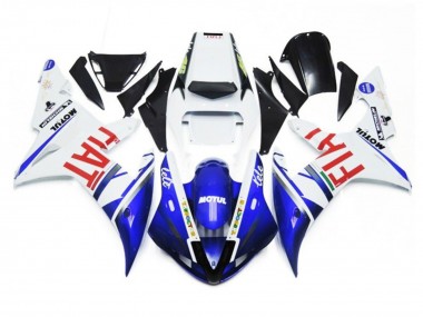 Online Blanco Azul Rojo Fiat Motul Carenado Moto Yamaha YZF 1000 R1 2002-2003