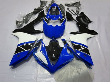 Online Azul Blanco Negro Carenados Moto Yamaha YZF 1000 R1 2007-2008