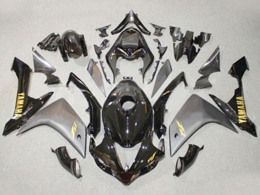 Online Gris Negro Brillante Oro Calcomanía Carenado Moto Yamaha YZF 1000 R1 2007-2008
