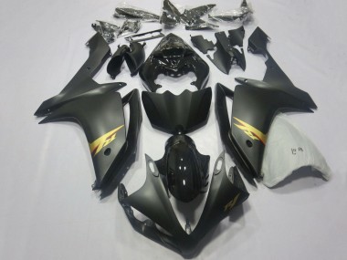Online Negro Brillante Negro Mate Oro Calcomanía Carenado Moto Yamaha YZF 1000 R1 2007-2008