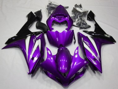 Online Púrpura Blanco Negro Carenado Moto Yamaha YZF 1000 R1 2007-2008