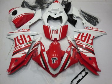 Online Blanco Rojo Fiat Carenado Moto Yamaha YZF 1000 R1 2007-2008