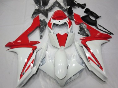 Online Blanco Rojo Carenados Moto Yamaha YZF 1000 R1 2007-2008