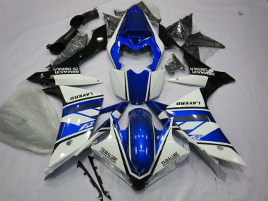 Online Blanco Azul Negro Layerd Carenado Moto Yamaha YZF 1000 R1 2007-2008