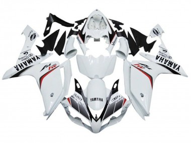 Online Blanco Rojo Negro Raya M1 Carenado Moto Yamaha YZF 1000 R1 2007-2008