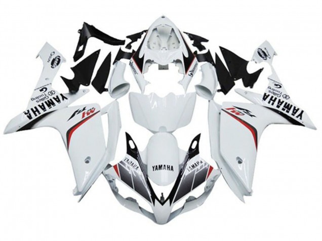Online Blanco Rojo Negro Raya M1 Carenado Moto Yamaha YZF 1000 R1 2007-2008