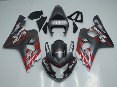 Online Gris Oscuro Rojo Carenado Moto Suzuki GSXR 600 / GSXR 750 2004-2005