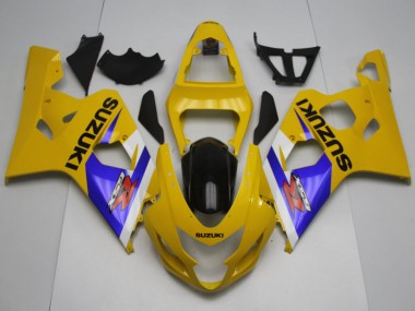 Online Amarillo Blanco Azul Negro Carenado Moto Suzuki GSXR 600 / GSXR 750 2004-2005