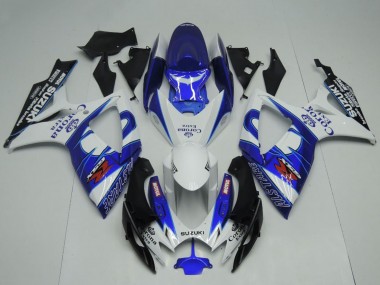 Online Blanco Azul Negro Corona Extra Motul Carenado Moto Suzuki GSXR 600 / GSXR 750 2006-2007