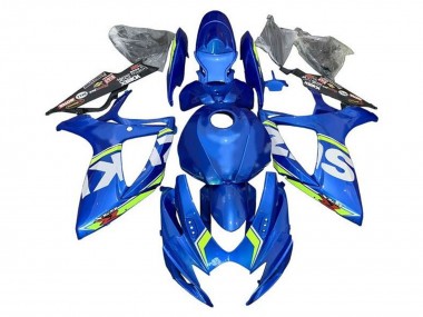 Online Azul Blanco Verde Carenado Moto Suzuki GSXR 600 / GSXR 750 2006-2007