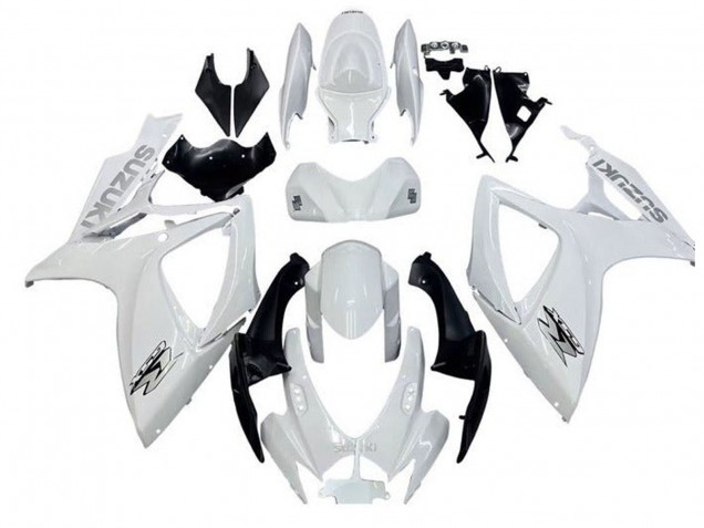 Online Blanco Negro Carenado Moto Suzuki GSXR 600 / GSXR 750 2006-2007