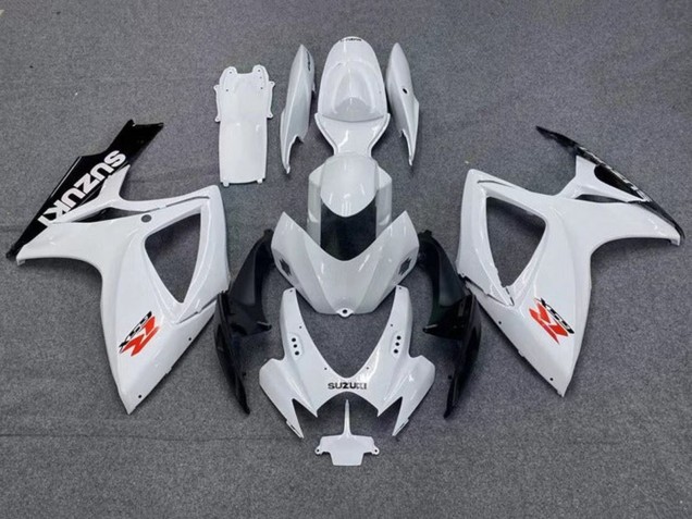 Online Blanco Negro Rojo Carenado Moto Suzuki GSXR 600 / GSXR 750 2006-2007