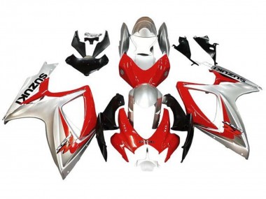 Online Plata Rojo Negro Carenado Moto Suzuki GSXR 600 / GSXR 750 2006-2007