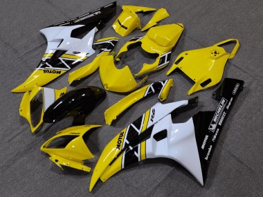 Online Amarillo Blanco Negro Brillante Motul Michelin Carenado Moto Yamaha YZF R6 2006-2007