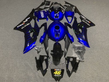 Online Azul Negro ENEOS Monstruo 46 Carenado Moto Yamaha YZF R6 2008-2016