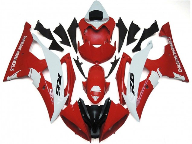Online Blanco Rojo Negro Carenado Moto Yamaha YZF R6 2008-2016