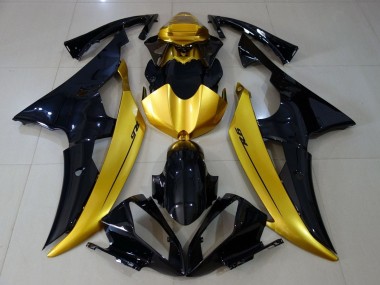 Online Oro Negro Brillante Carenado Moto Yamaha YZF R6 2008-2016
