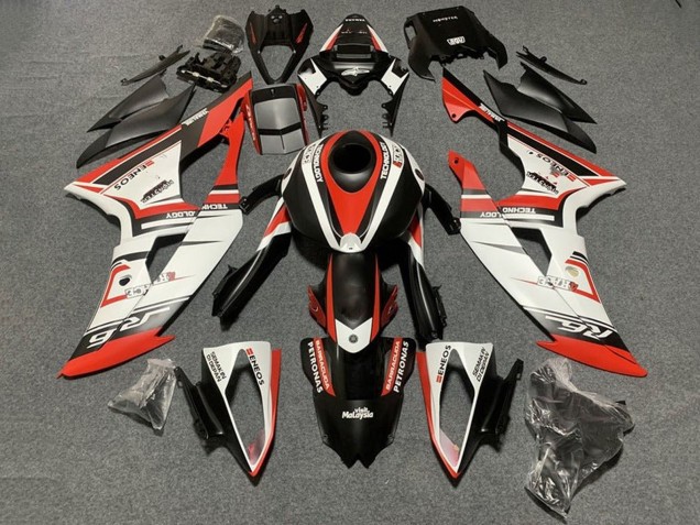 Online Blanco Rojo Negro Mate Carenado Moto Yamaha YZF R6 2008-2016
