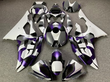 Online Blanco Púrpura Gris Negro Camouflage Carenado Moto Yamaha YZF R6 2008-2016