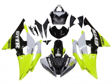 Online Blanco Verde Negro Brillante GYTR Carenado Moto Yamaha YZF R6 2008-2016