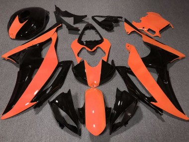 Online Naranja Negro Brillante Carenado Moto Yamaha YZF R6 2008-2016