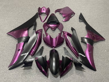 Online Púrpura Negro Mate Carenado Moto Yamaha YZF R6 2008-2016