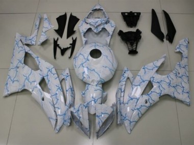 Online Blanco Azul Claro Iluminación Carenado Moto Yamaha YZF R6 2008-2016