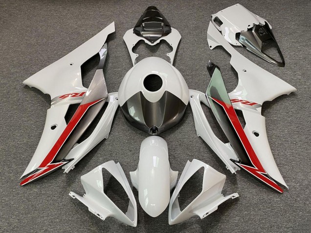 Online Blanco Perla Rojo Carenado Moto Yamaha YZF R6 2008-2016