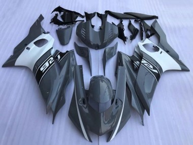 Online Nardo Gris Oscuro Blanco Negro Carenado Moto Yamaha YZF R6 2017-2023