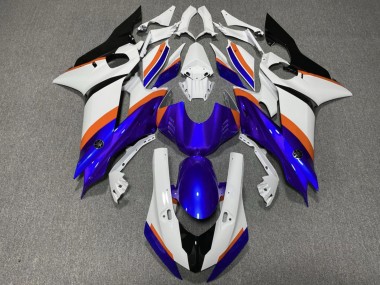 Online Blanco Azul Naranja Carenado Moto Yamaha YZF R6 2017-2023