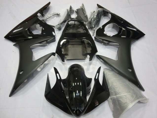 Online Negro Brillante Negro Mate Carenado Moto Yamaha YZF R6 2005