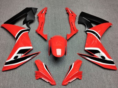 Online Rojo Negro Mate Carenado Moto Honda CBR650F 2014-2016