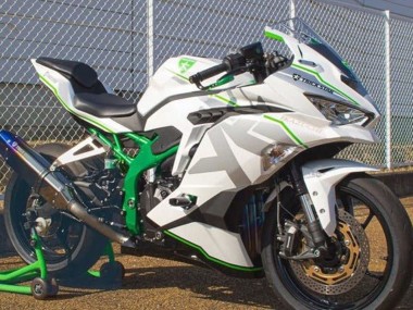 Online Blanco Plata Verde Carenado Moto Kawasaki ZX4R ZX-4RR 2019-2025
