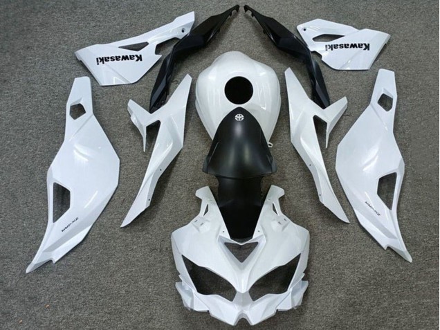 Online Blanco Negro Mate Carenado Moto Kawasaki ZX4R ZX-4RR 2019-2025