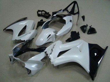 Online Blanco Negro Brillante Plata Calcomanía Carenado Moto Honda VFR 800 2002-2013