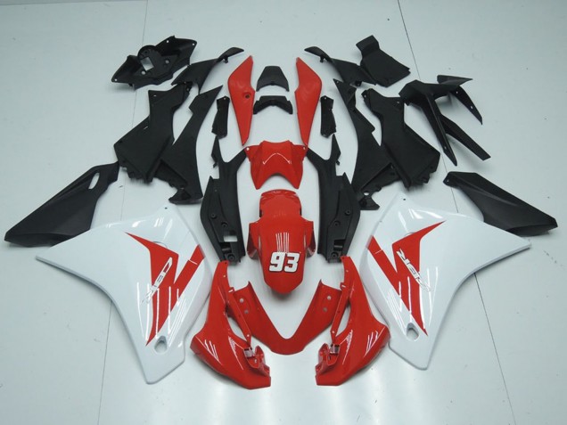 Online Blanco Rojo Negro Mate 93 Carenado Moto Honda CBR125R 2011-2016