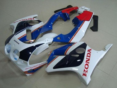 Online Blanco Rojo Azul Negro Brillante Carenado Moto Honda CBR250RR MC19 1988-1989