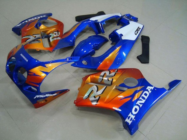 Online Blanco Azul Naranja Carenado Moto Honda CBR250RR MC19 1988-1989