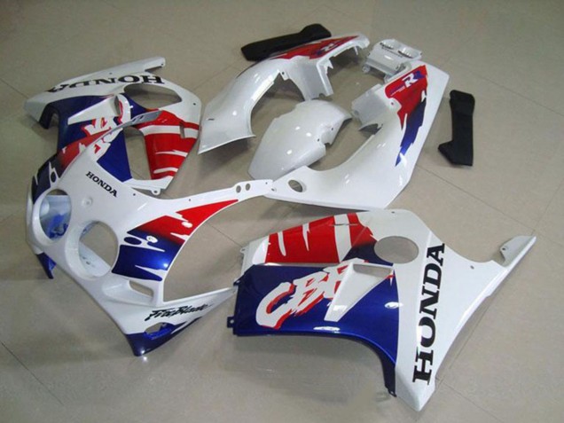 Online Blanco Rojo Azul Carenado Moto Honda CBR250RR MC19 1988-1989