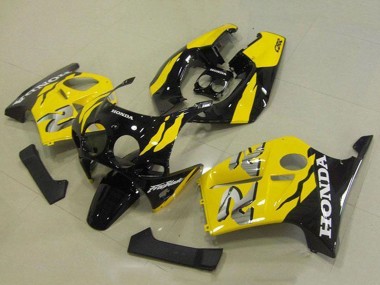 Online Amarillo Negro Brillante Carenado Moto Honda CBR250RR MC19 1988-1989