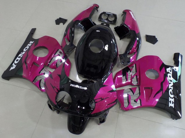 Online Rosa Negro Brillante Kits Carenados Moto Honda CBR250RR MC22 1990-1998