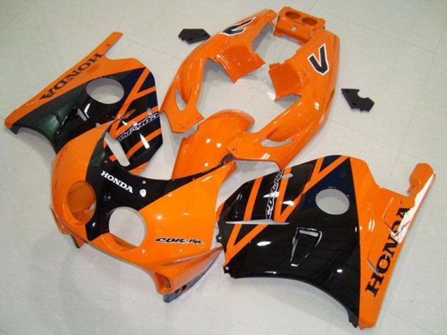 Online Naranja Negro Brillante Carenado Moto Honda CBR250RR MC22 1990-1998