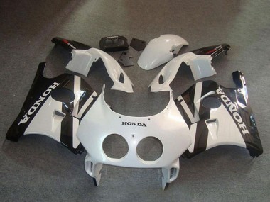 Online Blanco Negro Brillante Kits Carenados Moto Honda CBR250RR MC22 1990-1998