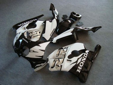 Online Blanco Negro Brillante Carenados Moto Honda CBR250RR MC22 1990-1998