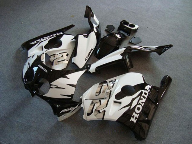 Online Blanco Negro Brillante Carenados Moto Honda CBR250RR MC22 1990-1998