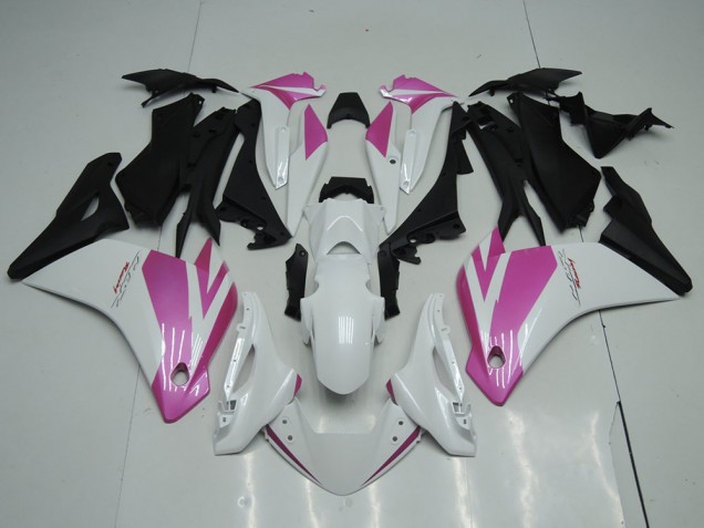 Online Blanco Rosa Negro Mate Carenado Moto Honda CBR250RR 2011-2015